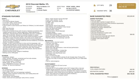 More photos of 2019 Chevrolet Malibu LS at Auto Boutique Ohio, OH