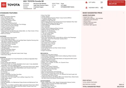 More photos of 2021 Toyota Corolla SE at Auto Boutique Ohio, OH