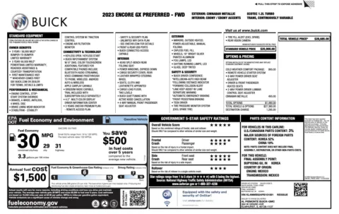 Photos of 2023 Buick Encore GX Preferred for sale in Columbus, OH at Auto Boutique Ohio