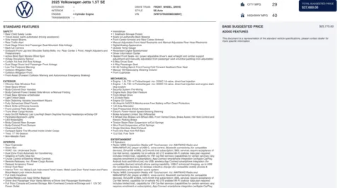 Photos of 2025 Volkswagen Jetta SE for sale in Columbus, OH at Auto Boutique Ohio