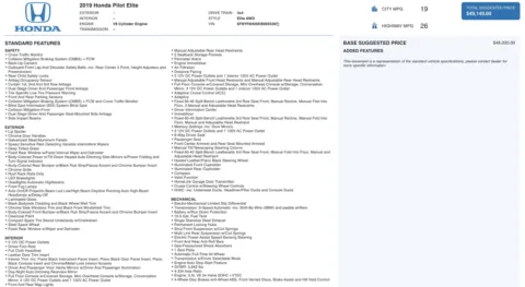 Photos of 2019 Honda Pilot Elite for sale in Columbus, OH at Auto Boutique Ohio