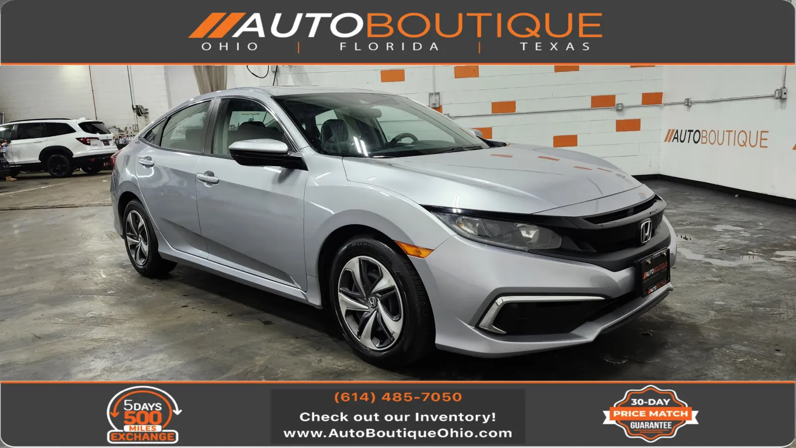 Silver 2020 Honda Civic Sedan LX for sale in Columbus, OH