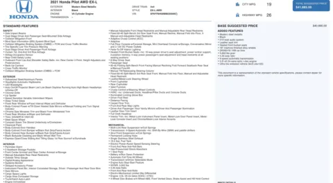 Photos of 2021 Honda Pilot EX-L for sale in Columbus, OH at Auto Boutique Ohio