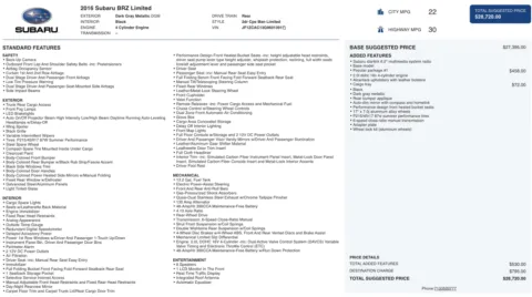 More photos of 2016 Subaru BRZ Limited at Auto Boutique Ohio, OH