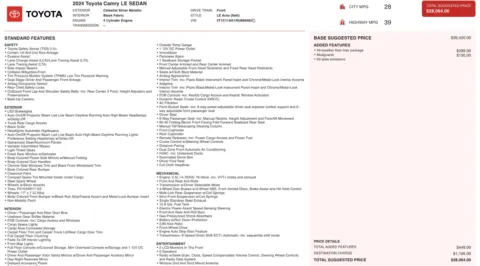 Photos of 2024 Toyota Camry LE for sale in Columbus, OH at Auto Boutique Ohio