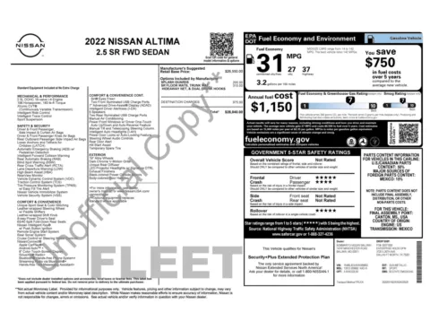 Photos of 2022 Nissan Altima 2.5 SR for sale in Columbus, OH at Auto Boutique Ohio