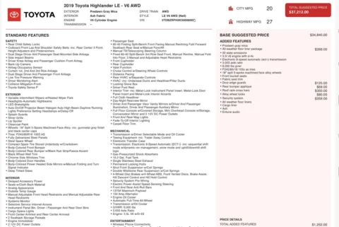 More photos of 2019 Toyota Highlander LE at Auto Boutique Ohio, OH