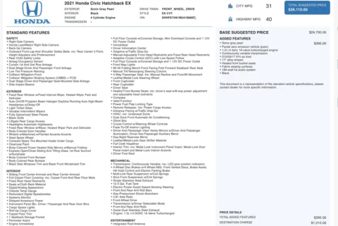 More photos of 2021 Honda Civic Hatchback EX at Auto Boutique Ohio, OH