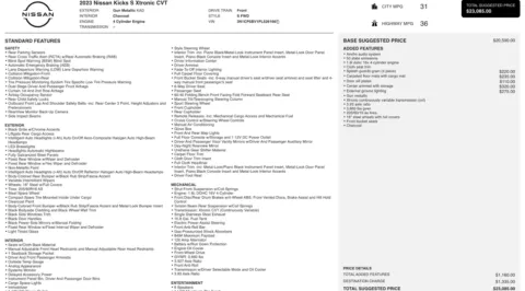 Another view of 2023 Nissan Kicks S for sale in Columbus, OH at Auto Boutique Ohio