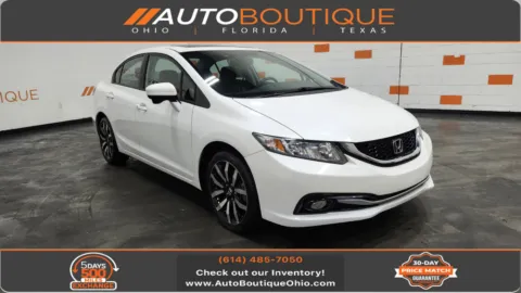 White 2015 Honda Civic Sedan EX-L for sale in Columbus, OH