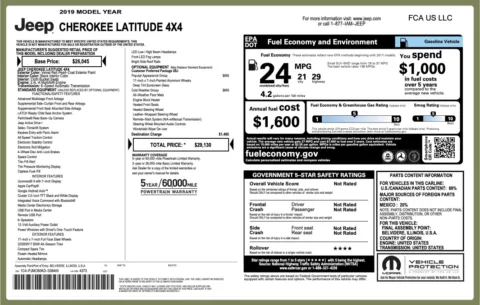 Photos of 2019 Jeep Cherokee Latitude for sale in Columbus, OH at Auto Boutique Ohio