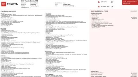 Photos of 2020 Toyota Camry XSE for sale in Columbus, OH at Auto Boutique Ohio