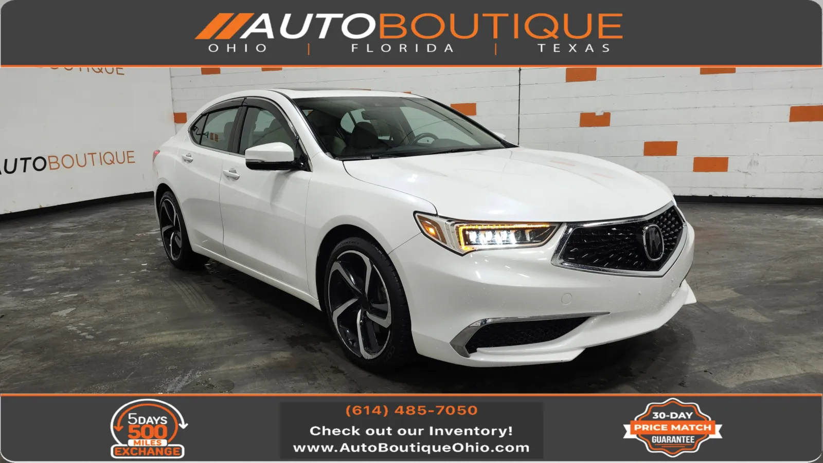 White 2019 Acura TLX V6 for sale in Columbus, OH