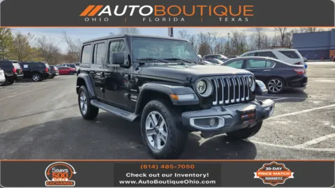 Black 2020 Jeep Wrangler Unlimited Sahara for sale in Columbus, OH