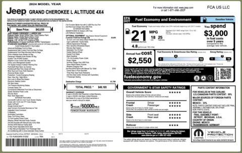 Photos of 2024 Jeep Grand Cherokee L Altitude for sale in Columbus, OH at Auto Boutique Ohio