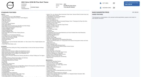 Photos of 2024 Volvo XC60 Plus Dark Theme for sale in Columbus, OH at Auto Boutique Ohio