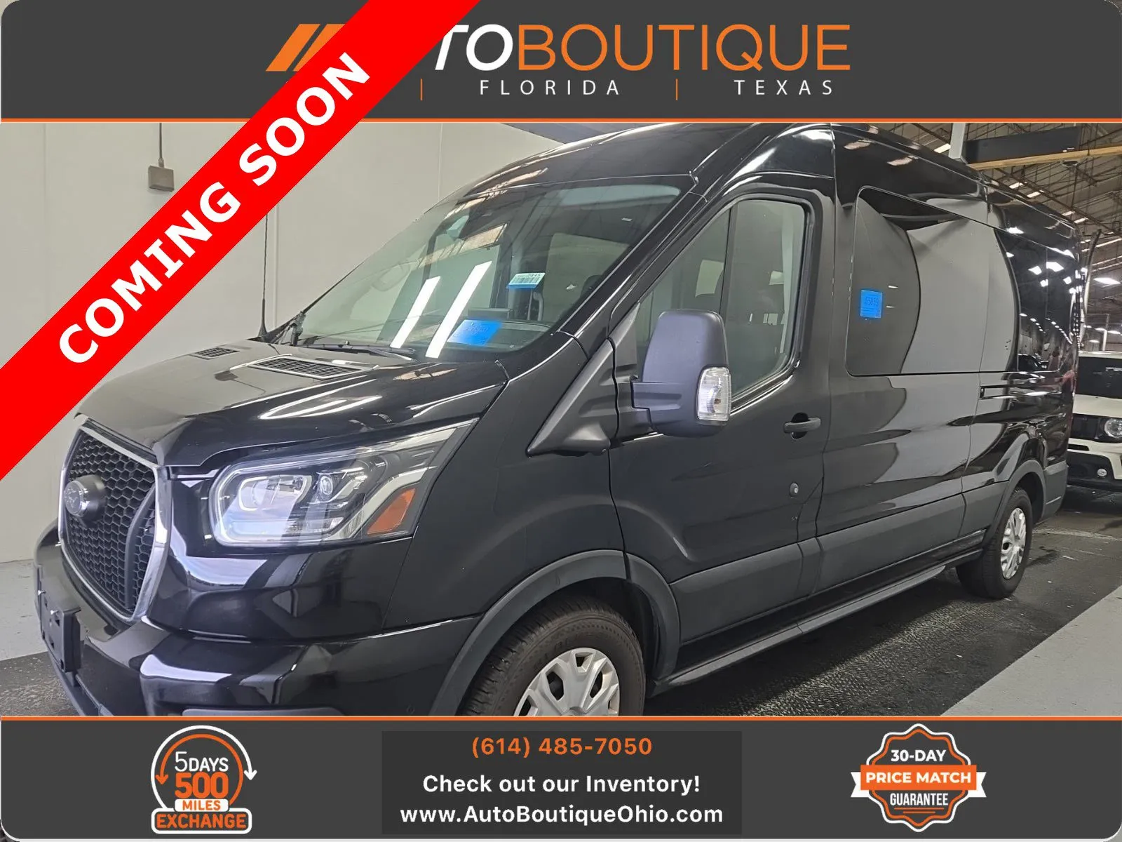 Black 2023 Ford Transit Passenger Wagon XLT for sale in Columbus, OH