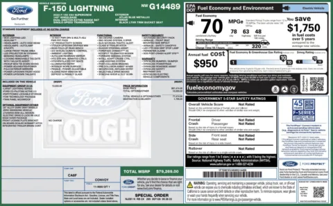 Photos of 2022 Ford F-150 Lightning LARIAT for sale in Columbus, OH at Auto Boutique Ohio