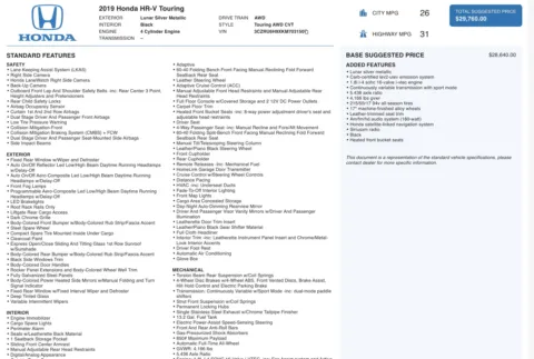 More photos of 2019 Honda HR-V Touring at Auto Boutique Ohio, OH