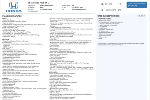 More photos of 2018 Honda Pilot EX-L at Auto Boutique Ohio, OH