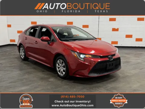 Red 2021 Toyota Corolla LE for sale in Columbus, OH
