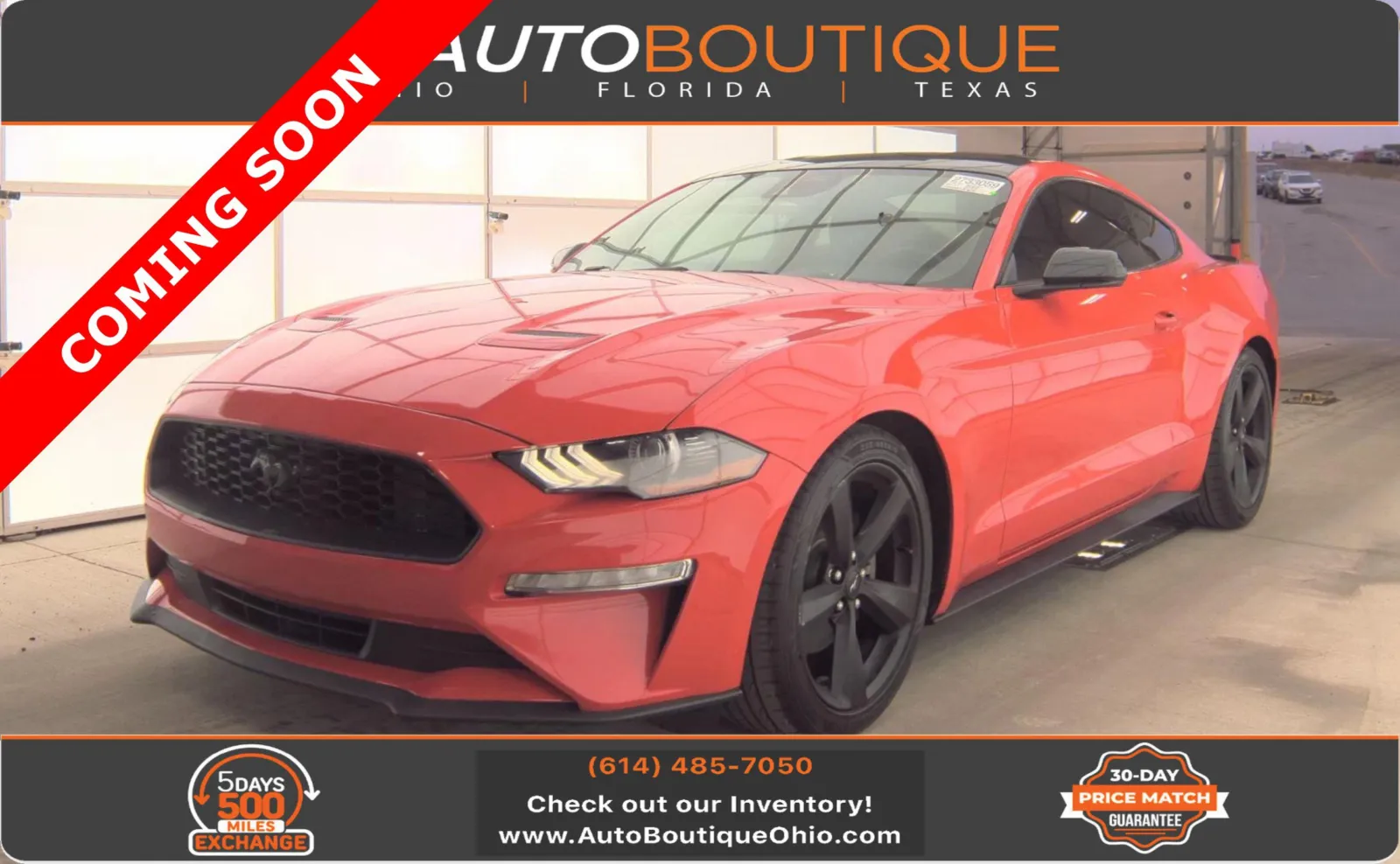Red 2021 Ford Mustang EcoBoost for sale in Columbus, OH