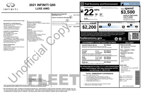 Photos of 2021 INFINITI Q50 3.0t LUXE for sale in Columbus, OH at Auto Boutique Ohio