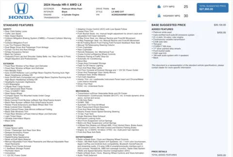 More photos of 2024 Honda HR-V LX at Auto Boutique Ohio, OH