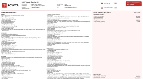 Photos of 2021 Toyota Corolla LE for sale in Columbus, OH at Auto Boutique Ohio