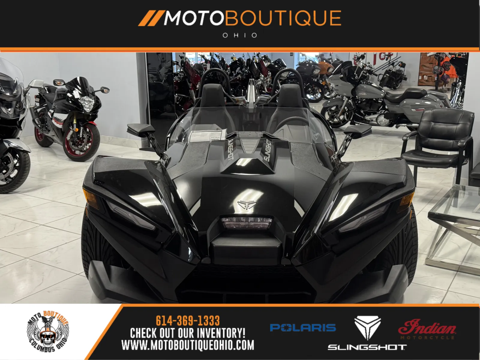 Black 2025 Polaris Slingshot SL (AutoDrive) for sale in Columbus, OH