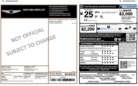 More photos of 2023 Genesis G80 2.5T at Auto Boutique Ohio, OH