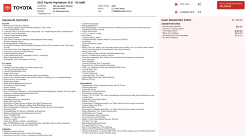 Photos of 2020 Toyota Highlander XLE for sale in Columbus, OH at Auto Boutique Ohio