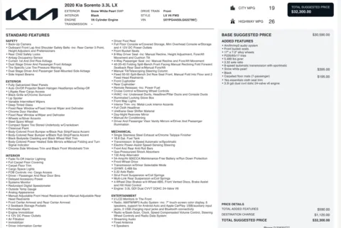 More photos of 2020 Kia Sorento LX V6 at Auto Boutique Ohio, OH