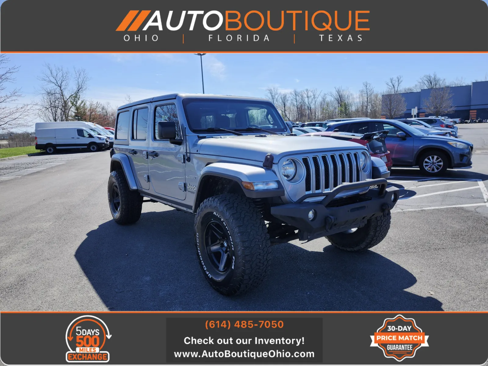 Silver 2018 Jeep Wrangler Unlimited Sahara for sale in Columbus, OH