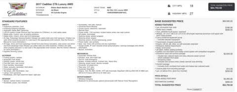 Photos of 2017 Cadillac CT6 Luxury AWD for sale in Columbus, OH at Auto Boutique Ohio