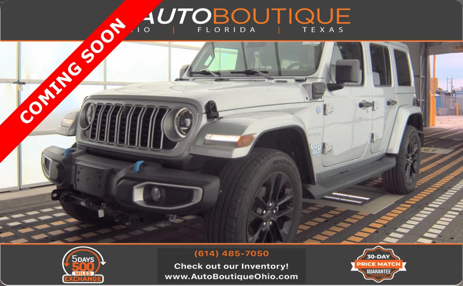 Silver 2024 Jeep Wrangler 4xe Sahara for sale in Columbus, OH