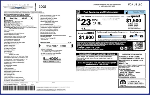 Photos of 2023 Chrysler 300 S for sale in Columbus, OH at Auto Boutique Ohio