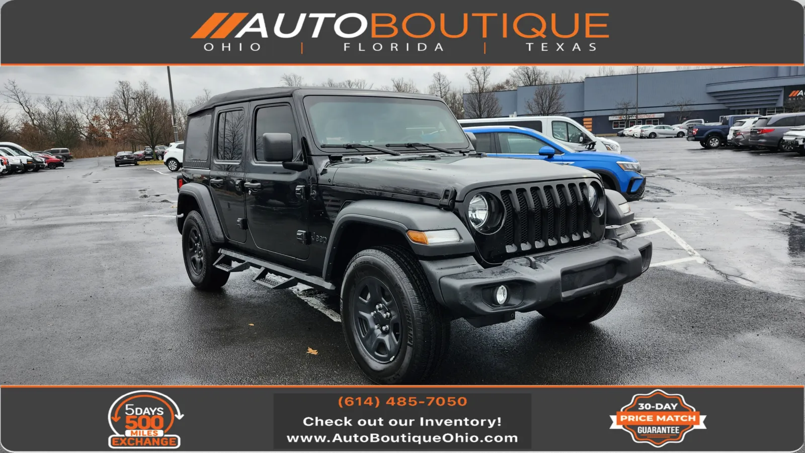 Black 2023 Jeep Wrangler Sport for sale in Columbus, OH