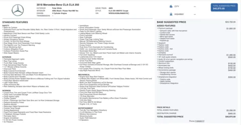 Photos of 2018 Mercedes-Benz CLA 250 for sale in Columbus, OH at Auto Boutique Ohio