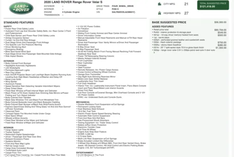 Photos of 2020 Land Rover Range Rover Velar S for sale in Columbus, OH at Auto Boutique Ohio