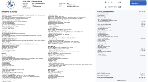 Photos of 2019 BMW 5 Series 530i xDrive for sale in Columbus, OH at Auto Boutique Ohio