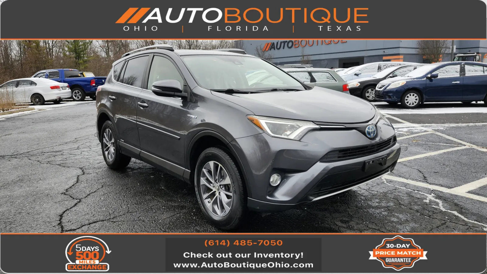 White 2017 Toyota RAV4 Hybrid XLE for sale in Columbus, OH