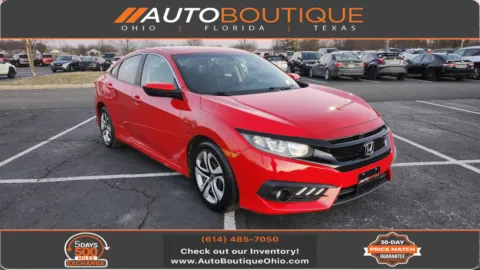 Red 2016 Honda Civic Sedan LX for sale in Columbus, OH