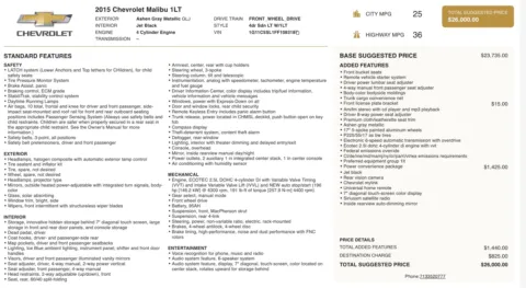 More photos of 2015 Chevrolet Malibu LT at Auto Boutique Ohio, OH