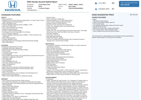 More photos of 2022 Honda Accord Hybrid Sport at Auto Boutique Ohio, OH