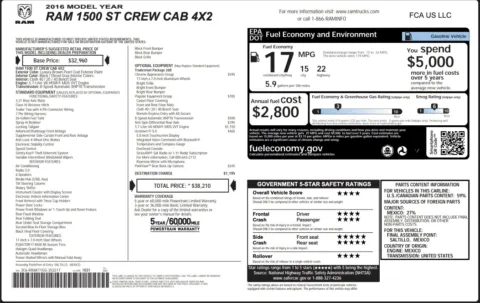 Photos of 2016 Ram 1500 Tradesman for sale in Columbus, OH at Auto Boutique Ohio