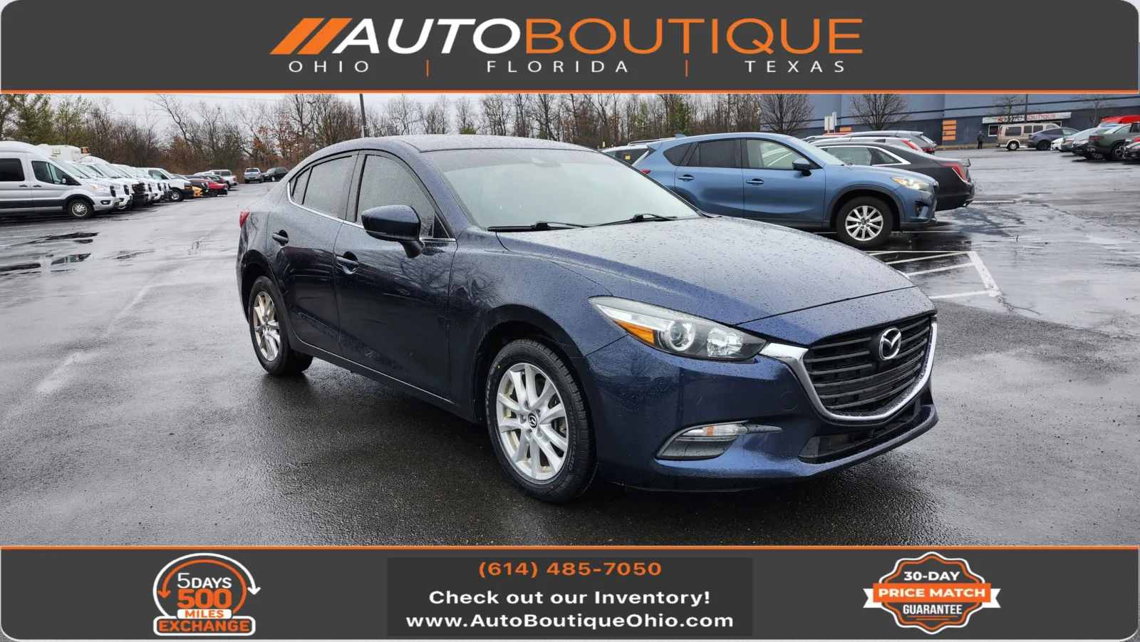 Blue 2018 Mazda Mazda3 4-Door Sport for sale in Columbus, OH