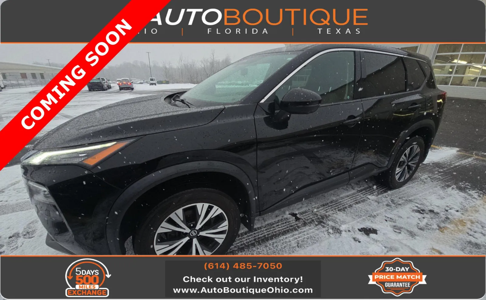 Black 2021 Nissan Rogue SV for sale in Columbus, OH