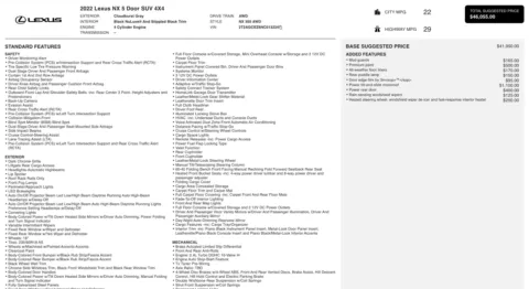 Photos of 2022 Lexus NX 350 for sale in Columbus, OH at Auto Boutique Ohio