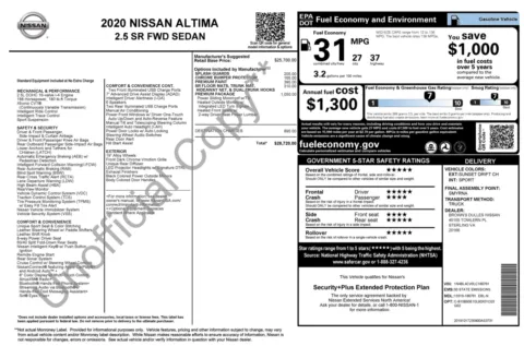 Photos of 2020 Nissan Altima 2.5 SR for sale in Columbus, OH at Auto Boutique Ohio